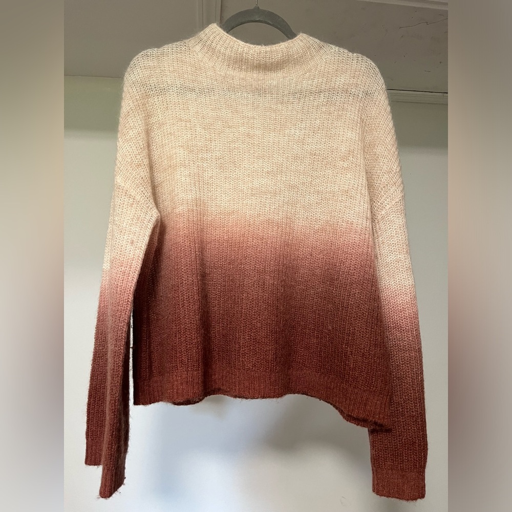 Cream / Bronze Ombre Sweater - L